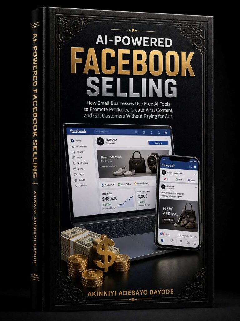 AI-POWERED FACEBOOK SELLING: How Small Businesses Use Free AI Tools to Promote Products, Create Viral Content, and Get Customers Without Paying for Ads.