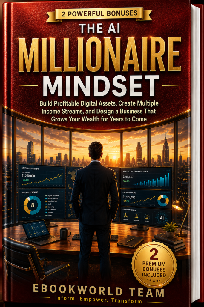 THE AI MILLIONAIRE MINDSET: Build Profitable Digital Assets, Create Multiple Income Streams, and Design a Business That Grows Your Wealth for Years to Come